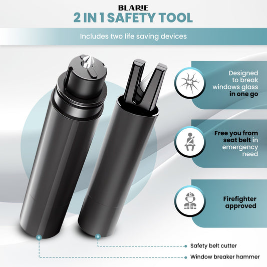 Car Safety Hammer – Essential Auto Escape Tool & Window Breaker for Emergency Situations