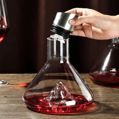 Premium Wine Decanter | Lead-Free Crystal with Quick Aeration & Filtration for Enhanced Flavor Experience