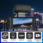 Dual Dashboard Camera For Car - Front & Rear In Car