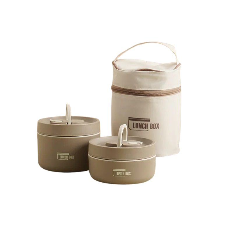 Durable Stainless Steel Lunch Box Set | Leak-Proof, Insulated & Perfect for Professionals, Students, and Family Outings