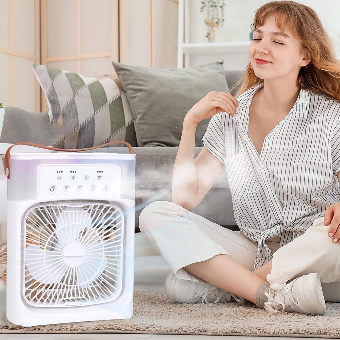 3-in-1 Air Cooler Humidifier | Portable, Adjustable Fan Speeds & Ideal for Bedrooms, Offices & Small Spaces
