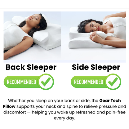 Pillow for Side & Back Sleepers – Orthopedic Memory Foam Pillow for Neck & Shoulder Pain Relief and Perfect Sleep Alignment