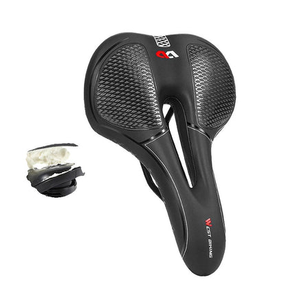 High Elastic Shock Absorbing Bicycle Saddle | Waterproof, Breathable & Comfortable for Mountain and Road Biking