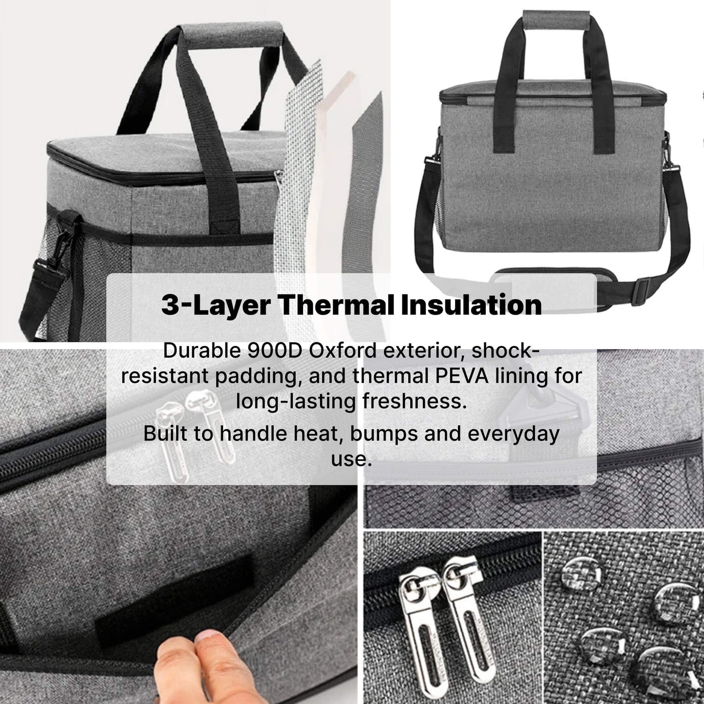 33L Waterproof Cooler Bag | Insulated, Spacious & Ideal for Picnics, Beach Days, Hiking, and Outdoor Activities