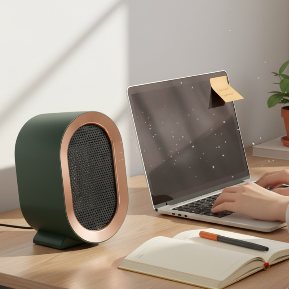 Portable Efficient Electric Desktop and Room Heater