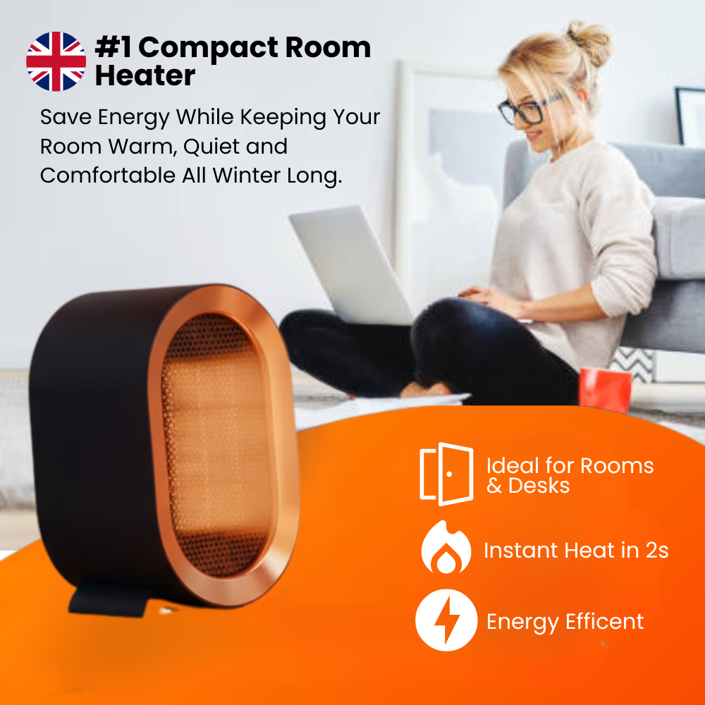 Portable Efficient Electric Desktop and Room Heater