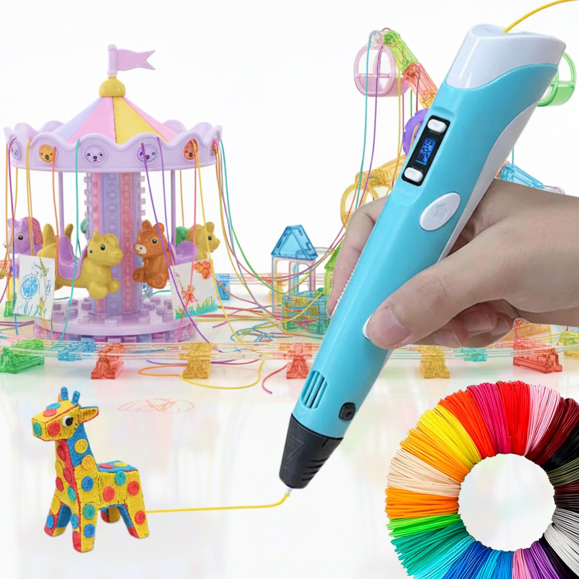 3D Pen for Kids – Creative 3D Printing Pen for Drawing and Artistic Projects, Ideal for Young Artists