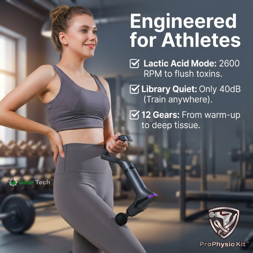 ProPhysio Kit™ - 3-in-1 Handheld Massager for Gym Goers