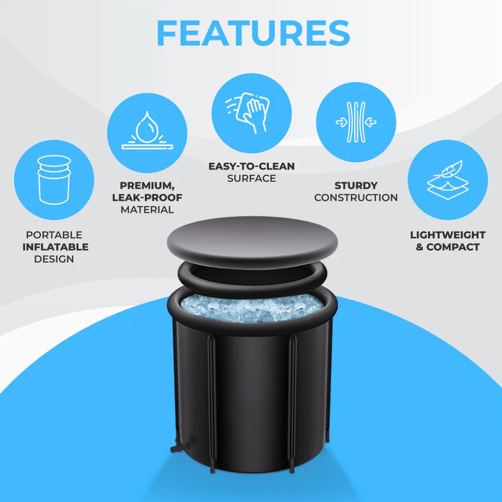 Portable Ice Bath Pod | 420L Capacity, 5-Layer Insulation for Muscle Recovery & Cold Therapy After Workouts