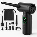 2-in-1 Portable Vacuum Cleaner & Blower | 7500mAh Battery, LED Light & Versatile for Home, Car & Office Cleaning