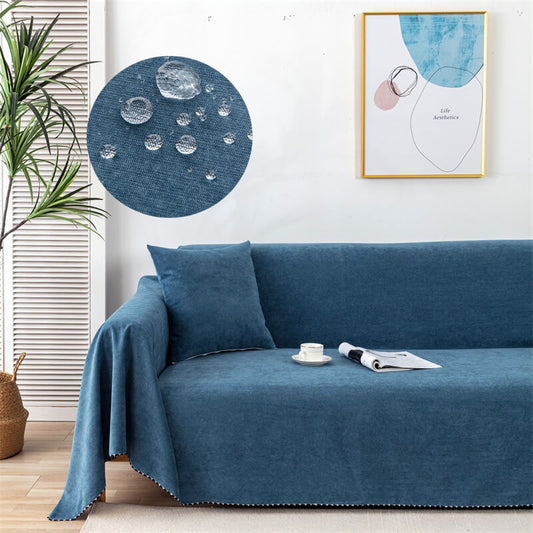 Waterproof Sofa Throw Blanket | Non-Slip. Jacquard Edges & Ideal for Pets and Home Furniture Protection