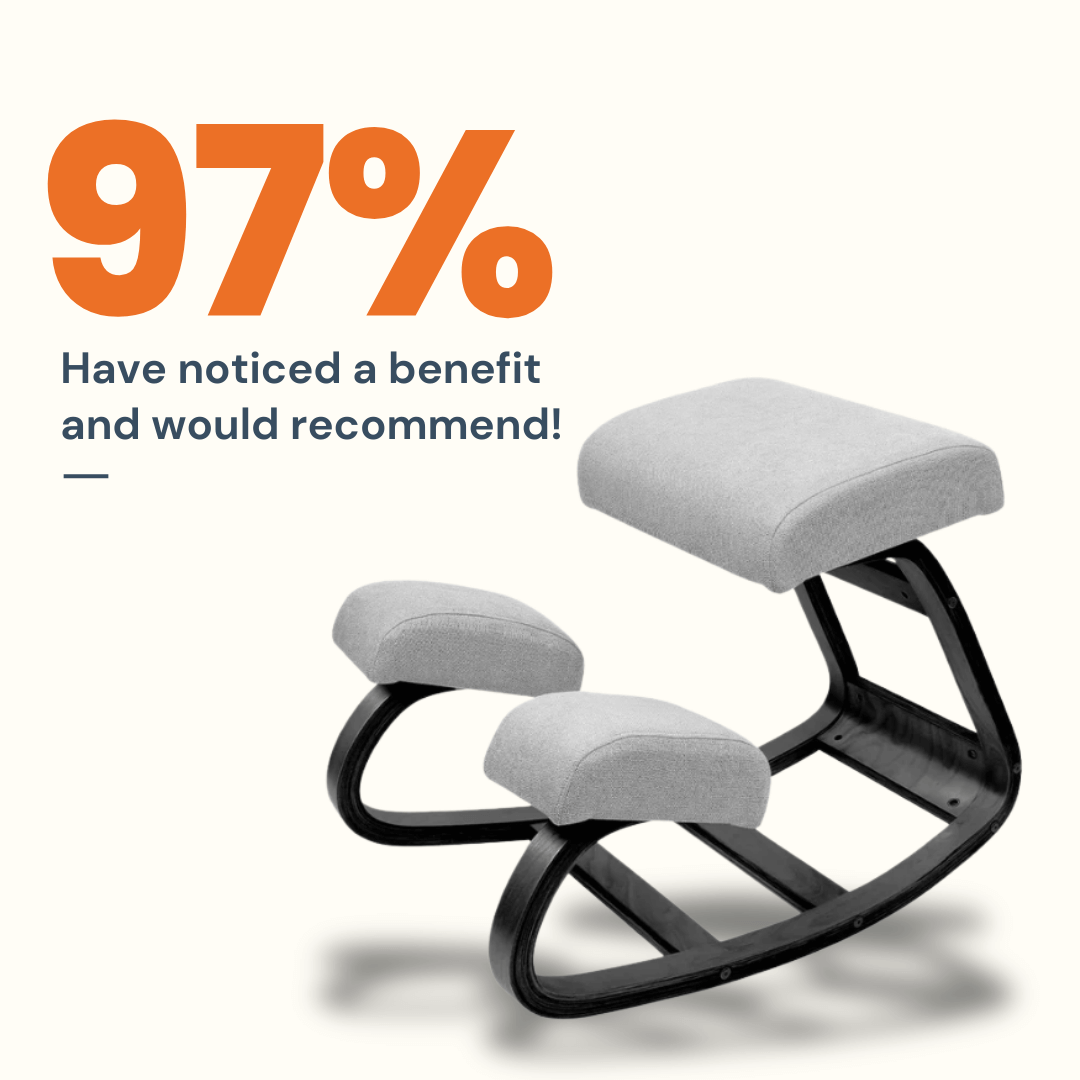 Ergonomic Kneeling Chair | Cushioned Seat for Improved Posture & Comfort at Home or Office