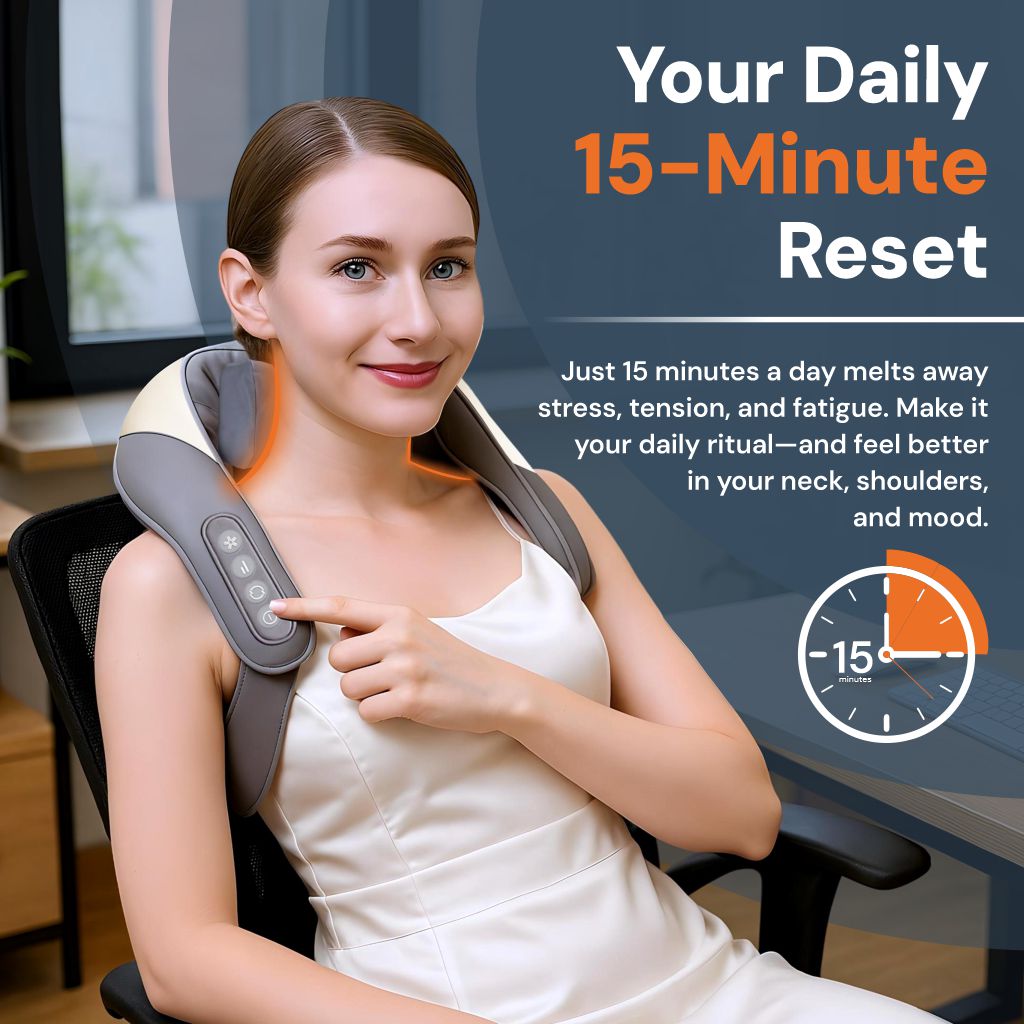 Heating Pad for Neck and Shoulder Pain Neck - Pain Relief, Electric, Portable, Adjustable Heat Function, Ideal for Home Use