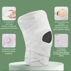 Knee Pads for Pain Relief | Support Compression Springs & Adjustable Tension Strap for Stability and Joint Protection