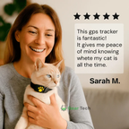 Cat GPS Tracker Locator Device | Real-Time Tracking, Waterproof & No Monthly Fees for Pet Owners