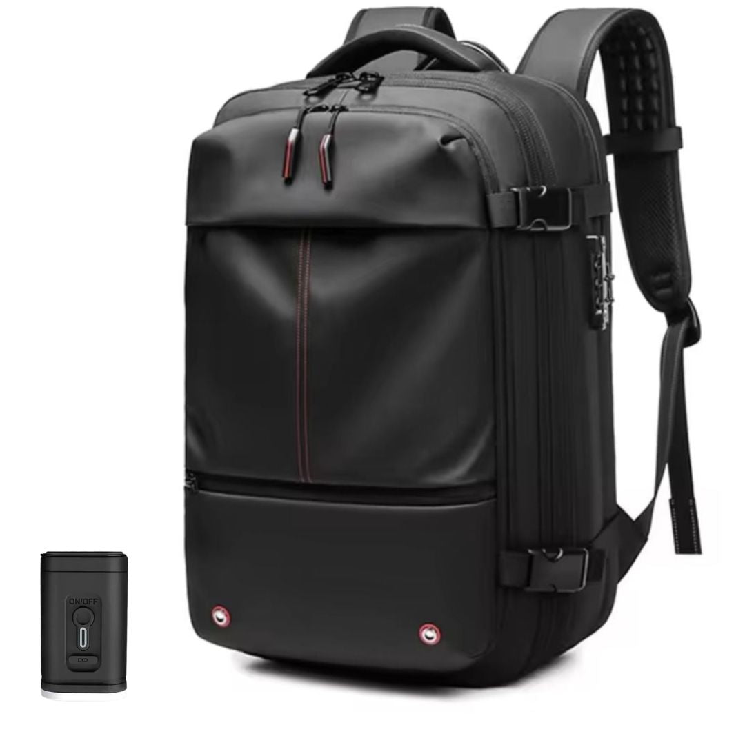 Vacuum Compression Backpack | Hassle-Free Air Travel and Storage | With Vacuum Sealer Bags for Easy Packing and Carry-On