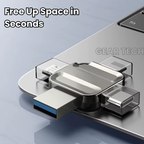 Memory Stick for Photos & Videos 64GB, 128GB, 256GB USB 3.0 Flash Drive with Type-C, Lightning & Micro USB – Best External Storage for iPhone & Android UK