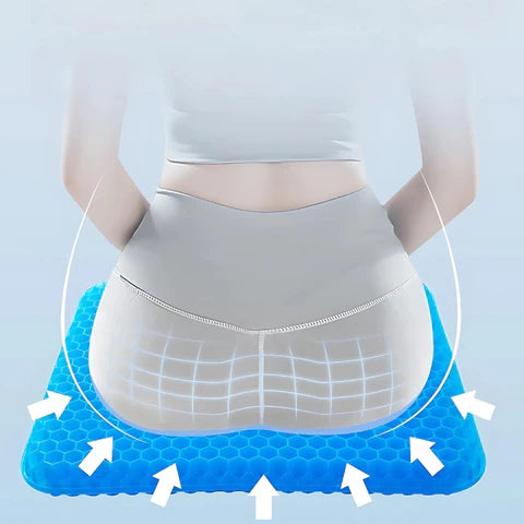 Cooling Gel Seat Cushion | Breathable, Flexible & Pain Relief for Office Chairs, Cars, and Home Use
