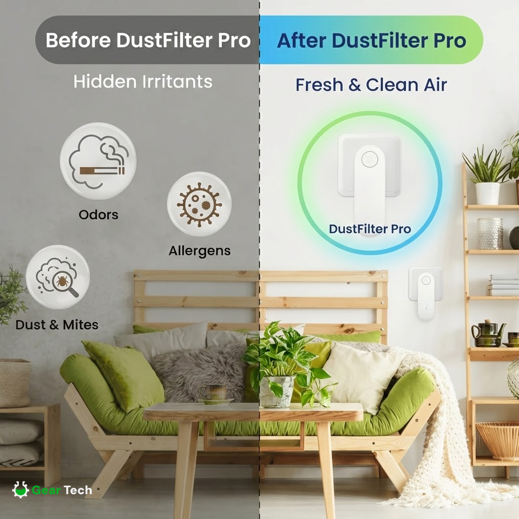 Mini Air Cleaner Purifier for Dust Mites | Home Dust Purifier for Allergy