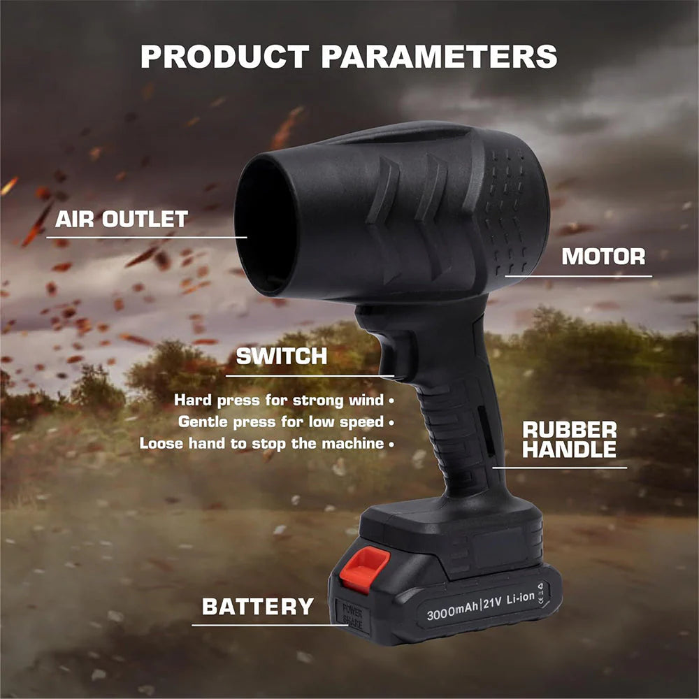 Handheld Leaf Blower - Portable Dust Cleaner & Car Dryer