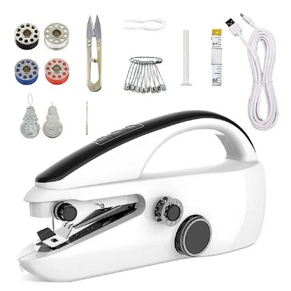 Handheld Mini Sewing Machine for Crafting & Mending - Portable Stitching Tool for Quick Repairs and DIY Projects