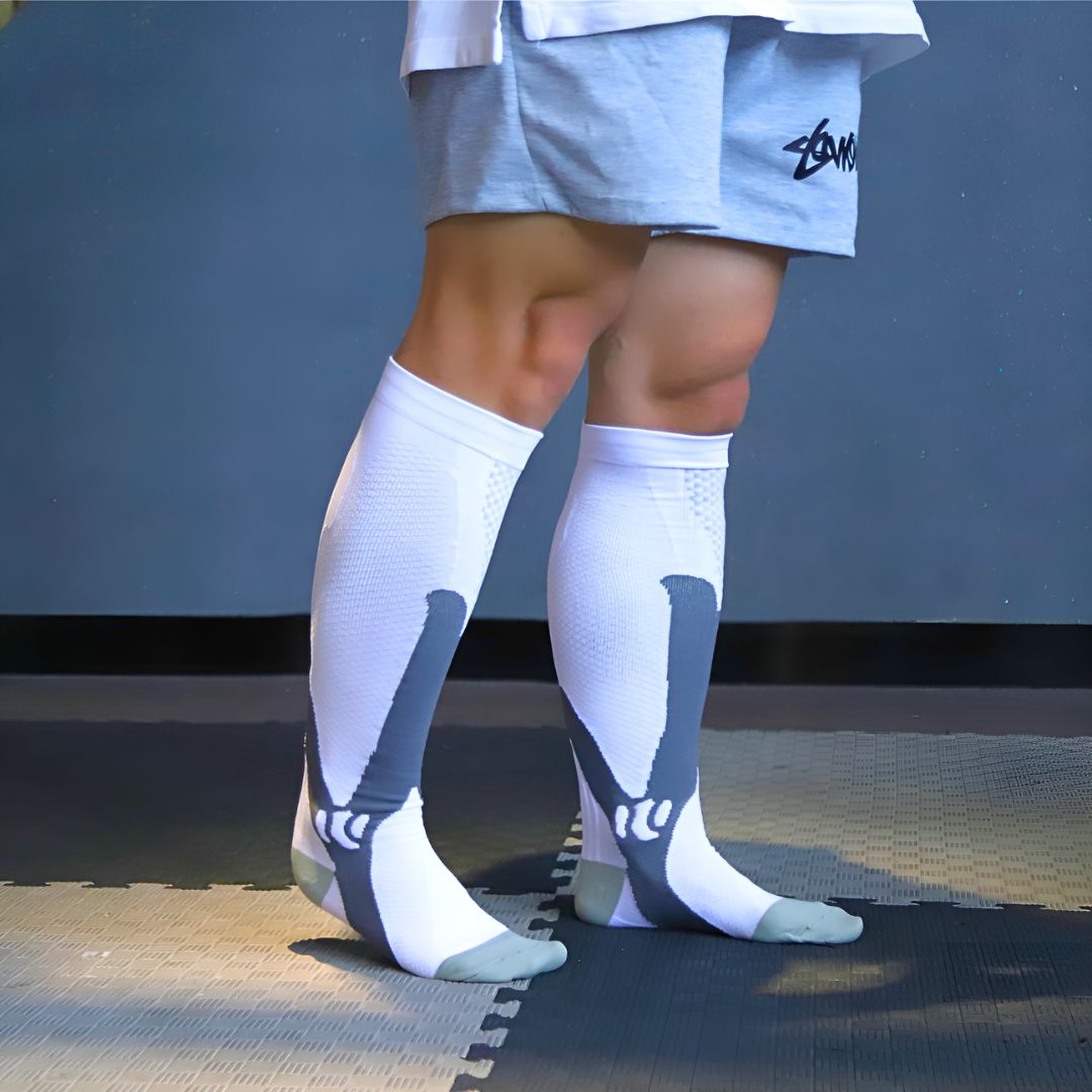 Men's Compression Socks 20-30mmHg | Knee High Graduated Support | For Work, Sports & Daily Circulation
