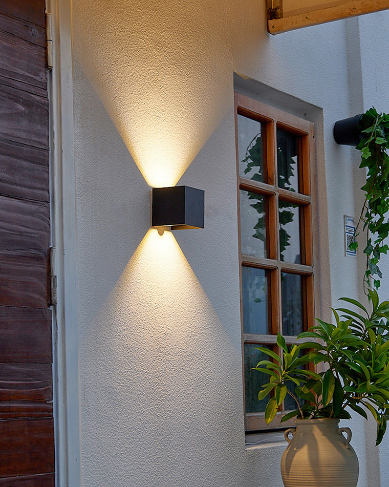 LED Outdoor Up Down Wall Light | Waterproof Metal Fixture for Patio. Garden & Entryway Illumination