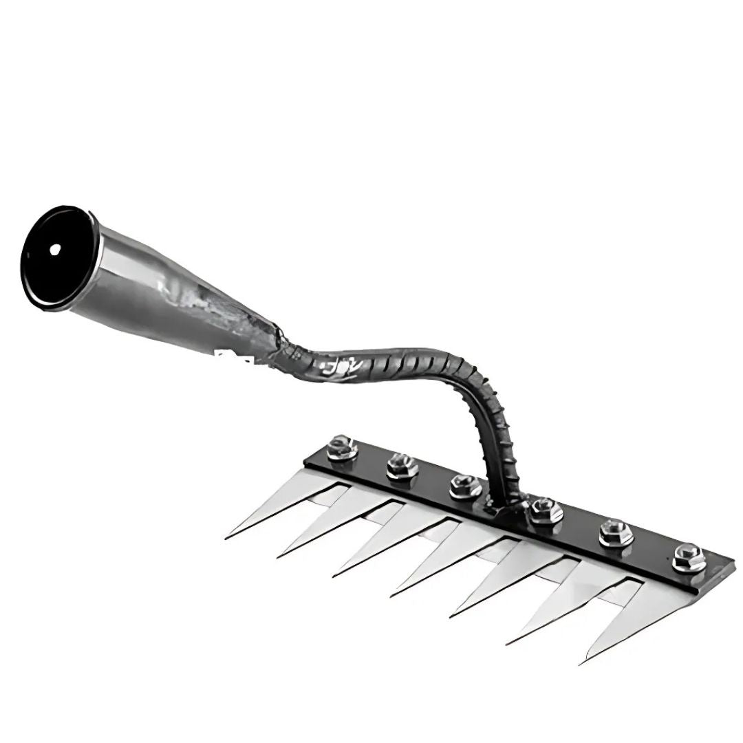 Weeding Rake | Ultra-Durable Steel Teeth & Ergonomic Handle for Effortless Garden Maintenance