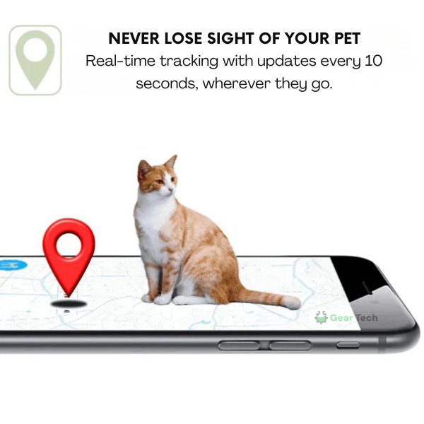 GPS Pet Collar | Waterproof, Adjustable & Unlimited Range for Dogs and Cats