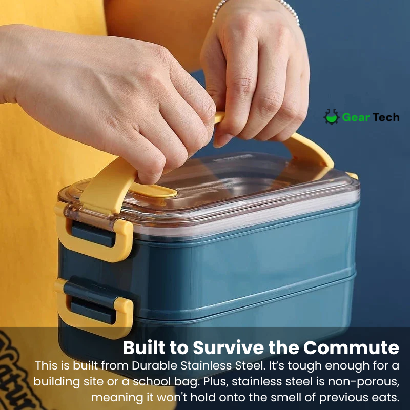 Insulated Lunch Box | Superior Temperature Retention & Multi-Compartment Design for Office, School & On-the-Go Meals