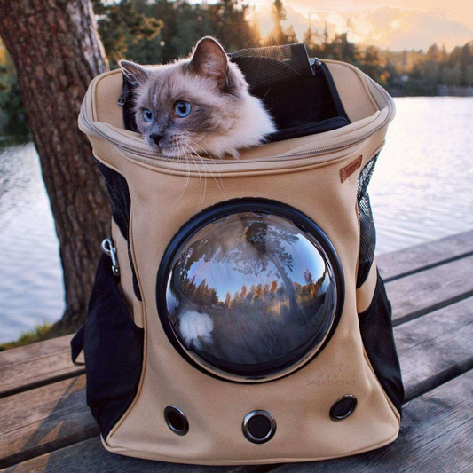 Travel Cat Backpack for Cats | Breathable, Spacious & Ideal for Hiking, Camping & Outdoor Adventures