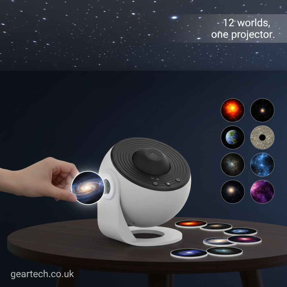 Galaxy Projector with 360° Rotation - Stunning Room-Wide Night Sky View