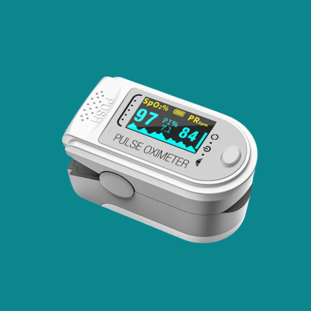Fingertip Pulse Oximeter with OLED Display for Accurate Blood Oxygen SpO2 & Pulse Rate Monitoring - Portable Health Device