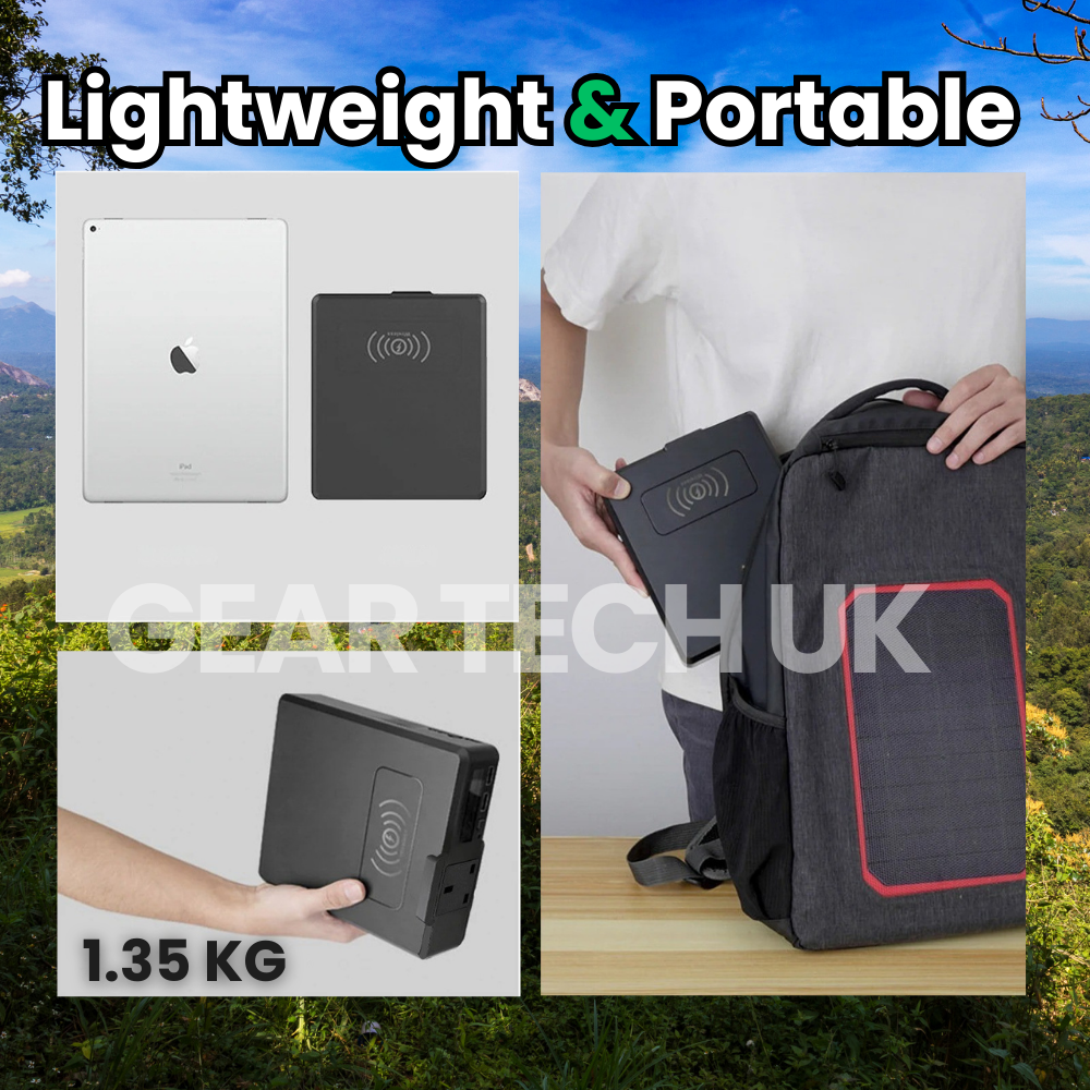 Camping Power Bank 200W | Portable Solar Power Station & Camping Battery Pack | Outdoor Charger for Travel & Emergency Backup UK