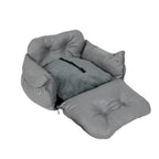 Dog Car Seat Bed with Harness | Waterproof Travel Dog Car Seat Bed