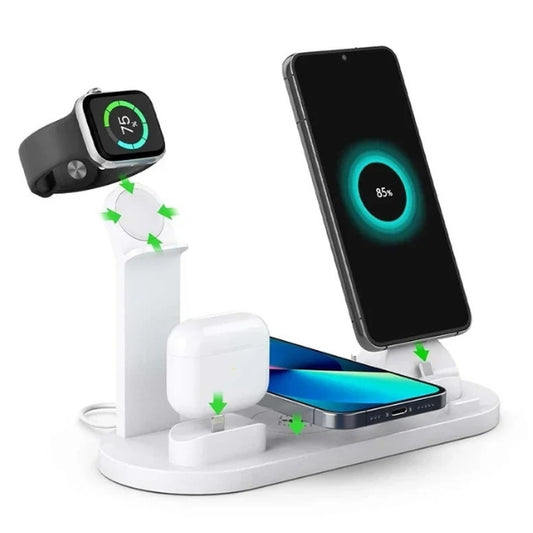 7-in-1 Wireless Charging Station with MagSafe & CryoBoost – Fast & Efficient Charging for iPhone, Apple Watch, and More