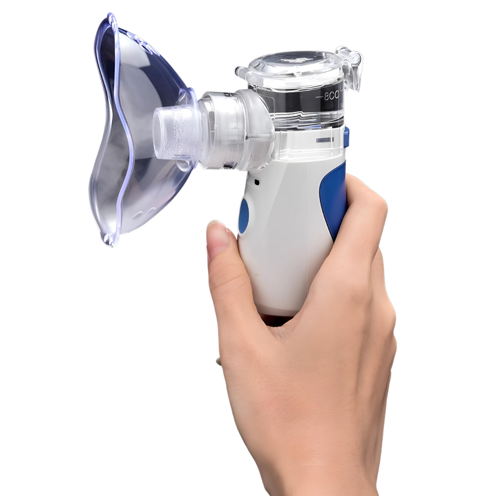 Portable Ultrasonic Nebulizer | Dual Inhalation Options for Colds, Flu, Asthma & Respiratory Relief