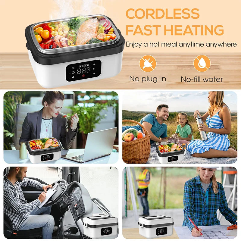 Food Container With Heater - Portable Microwave For Car