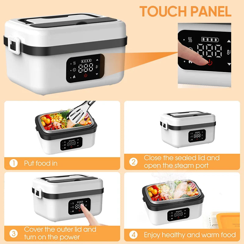 Food Container With Heater - Portable Microwave For Car