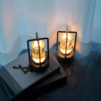 Crystal Lantern Pendant Light Fixture - Modern Hanging Chandelier for Living Room & Entryway Lighting