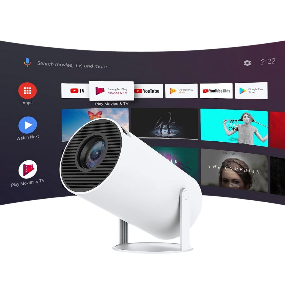 Portable Mini Projector | Handeld Projector UK - 4K HD Resolution, Auto Keystone & Ideal for Home Theater and Travel