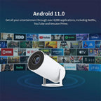 Portable Mini Projector | Handeld Projector UK - 4K HD Resolution, Auto Keystone & Ideal for Home Theater and Travel