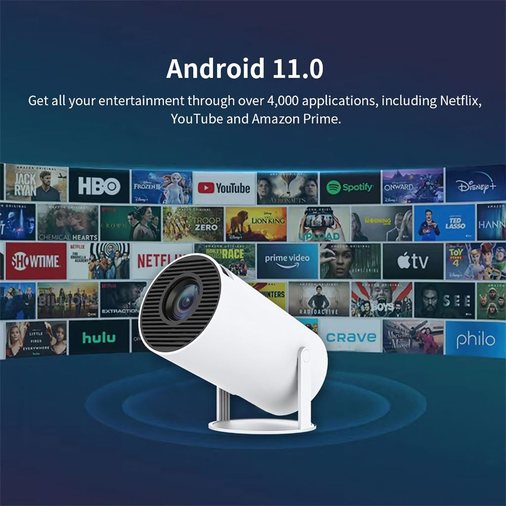 Portable Mini Projector | Handeld Projector UK - 4K HD Resolution, Auto Keystone & Ideal for Home Theater and Travel