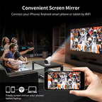 Portable Mini Projector | Handeld Projector UK - 4K HD Resolution, Auto Keystone & Ideal for Home Theater and Travel