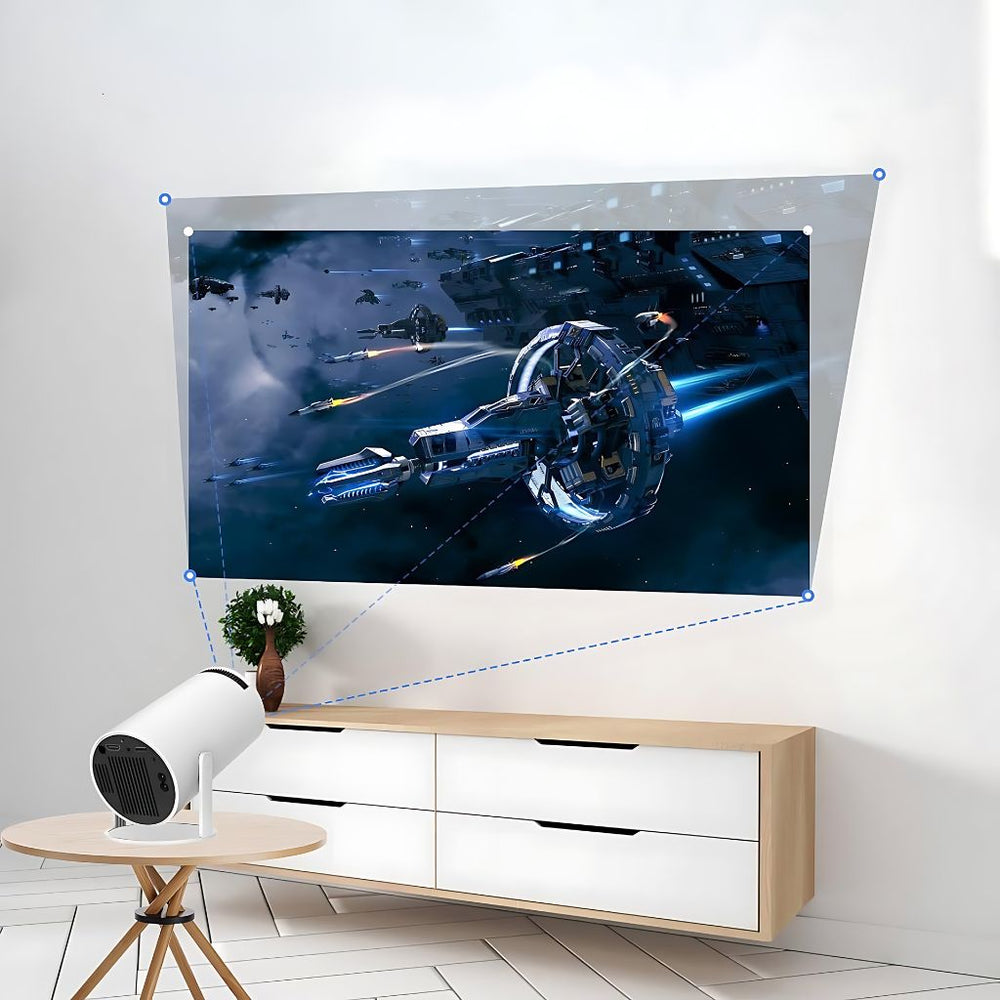 Portable Mini Projector | Handeld Projector UK - 4K HD Resolution, Auto Keystone & Ideal for Home Theater and Travel