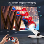 Portable Mini Projector | Handeld Projector UK - 4K HD Resolution, Auto Keystone & Ideal for Home Theater and Travel