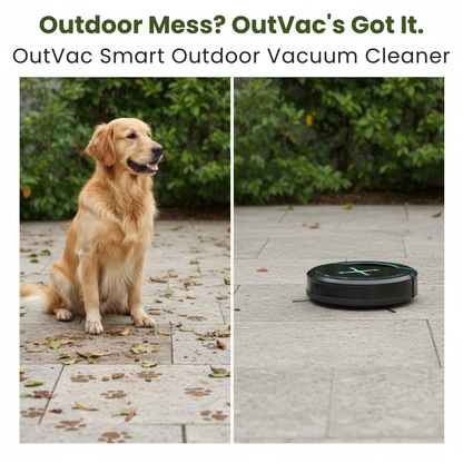 OutVac - Effortless cleaning for patios, decks, and gardens.