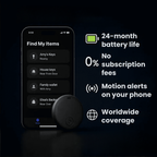 GPS Bike Tracker | No Subscription Required, Compatible with Android & iOS for Safe Cycling