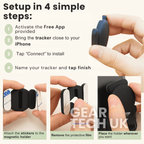 GPS Bike Tracker | No Subscription Required, Compatible with Android & iOS for Safe Cycling