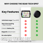 GPS Bike Tracker | No Subscription Required, Compatible with Android & iOS for Safe Cycling